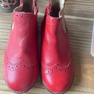 Red Leather Chelsea Boot 27